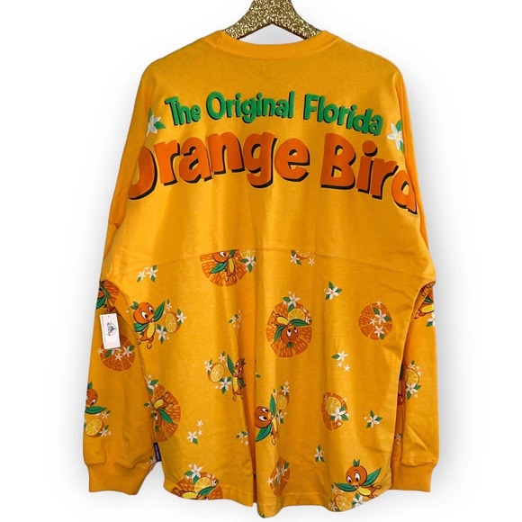 Disney Parks Spirit Jersey Original Orange Bird Flower Garden Festival Large New - Picture 9 of 11